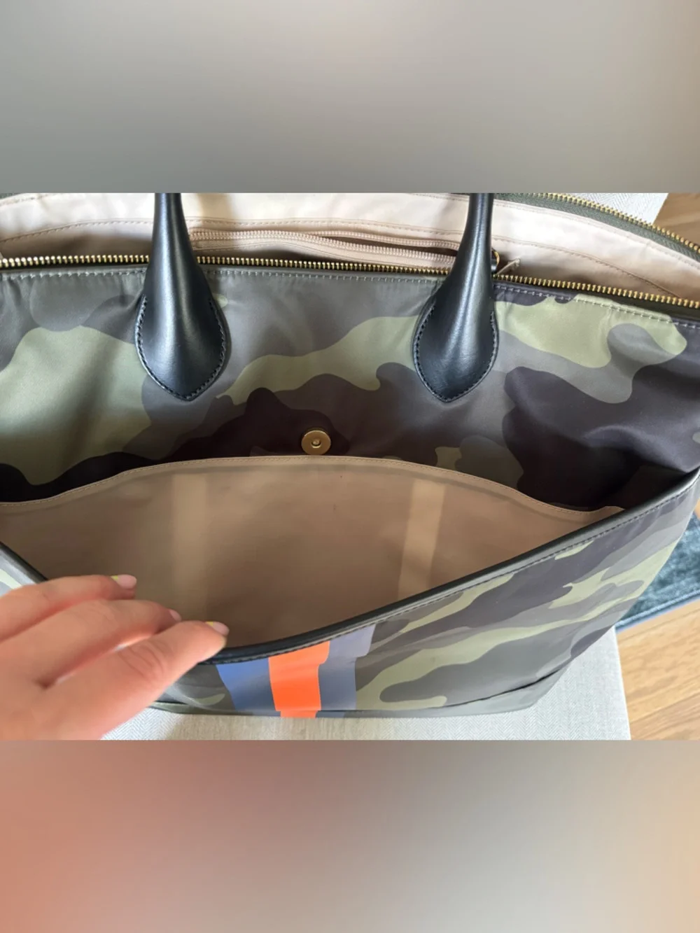 Pottery Barn Kids Mark & Graham Camo Diaper Bag